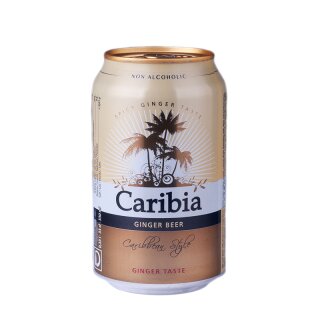 Caribia Ginger alc free 24x0,33L Can"Export"  99 trays/pallet