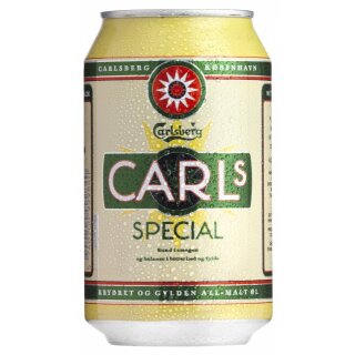 Carlsberg Carls Special 24x0,33 Cans."Export" 99 trays/pallet