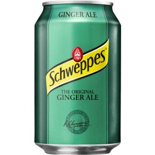 Schweppes Ginger Ale 24x0,33 l Export 99 Trays / Palette