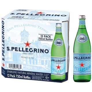 San Pellegrino 12x0,75L glass "Export" 60 cs. / Europallete