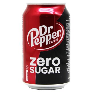 Dr. Pepper Zero 24x0,33L Ds. Export 108 Trays/ Pal.