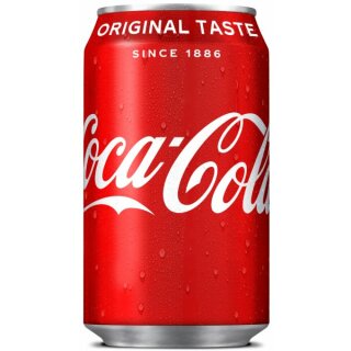 Coca Cola 24x0,33 DosenExport 99 Trays / Europalette