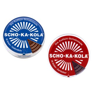 Scho-Ka-Kola 80 x 100g Mix Display 50 x Zarbitter / 30 x Vollmilch