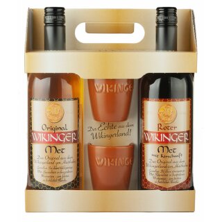 Wikinger Met rot & gelb 6 x 2x0,75L 6%+11% (inkl. 2 Trinkbecher)
