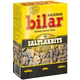 Ahlgrens Bilar Saltlakrits Box 390g Mal.