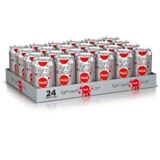 Coca Cola light -DK- 24x0,33 Cans Export 99 Trays/Europal