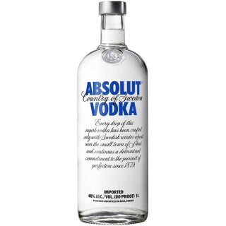 Absolut Vodka 6 x 1L