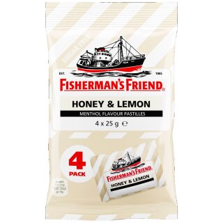 Fishermans Friend Honey & Lemon 4x25g