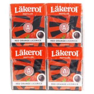 Läkerol Red Orange 4er