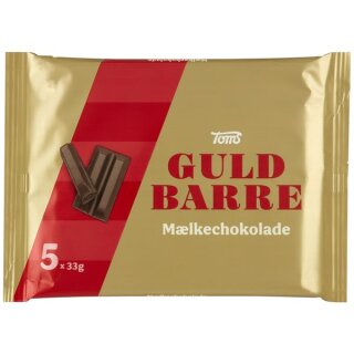 Toms Guld Barre Maelk 5x33g